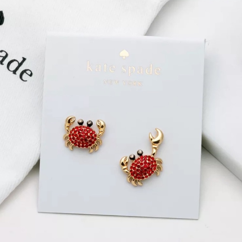 Kate Spade Shore Thing apace Crab Stud Earrings